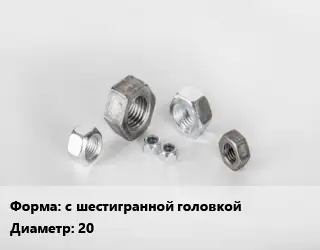 Гайка с шестигранной головкой D=20